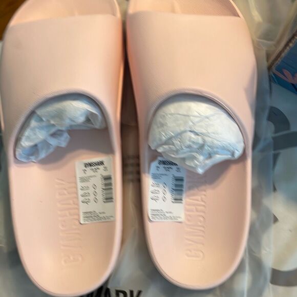 Gymshark Rest Day Slides Misty Pink EVA M9 / W10.5 - Picture 7 of 8